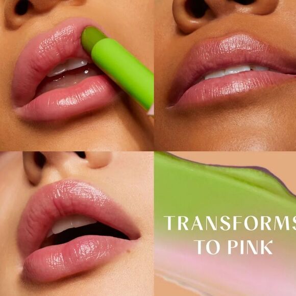 🌻 Huda Beauty Matcha GloWish Super Jelly Lip Balm New Full Size - Picture 5 of 8